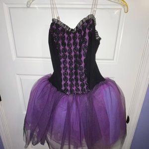 Child’s Dance one piece outfit with tu-tu bottom.